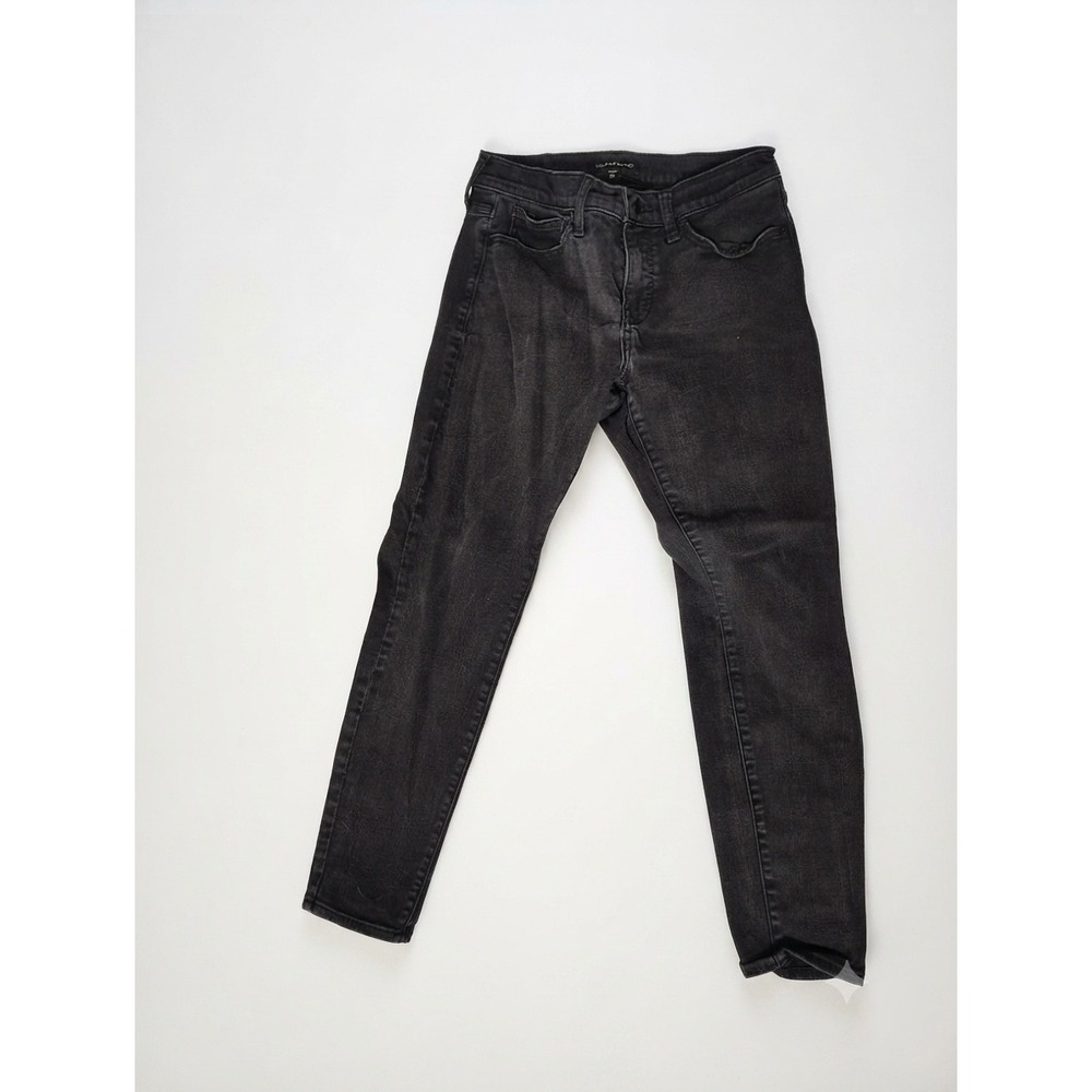 Lucky Brand Ava Mid Rise Skinny Jeans Womens 8/29 Black Faded Stretch‎ Denim
